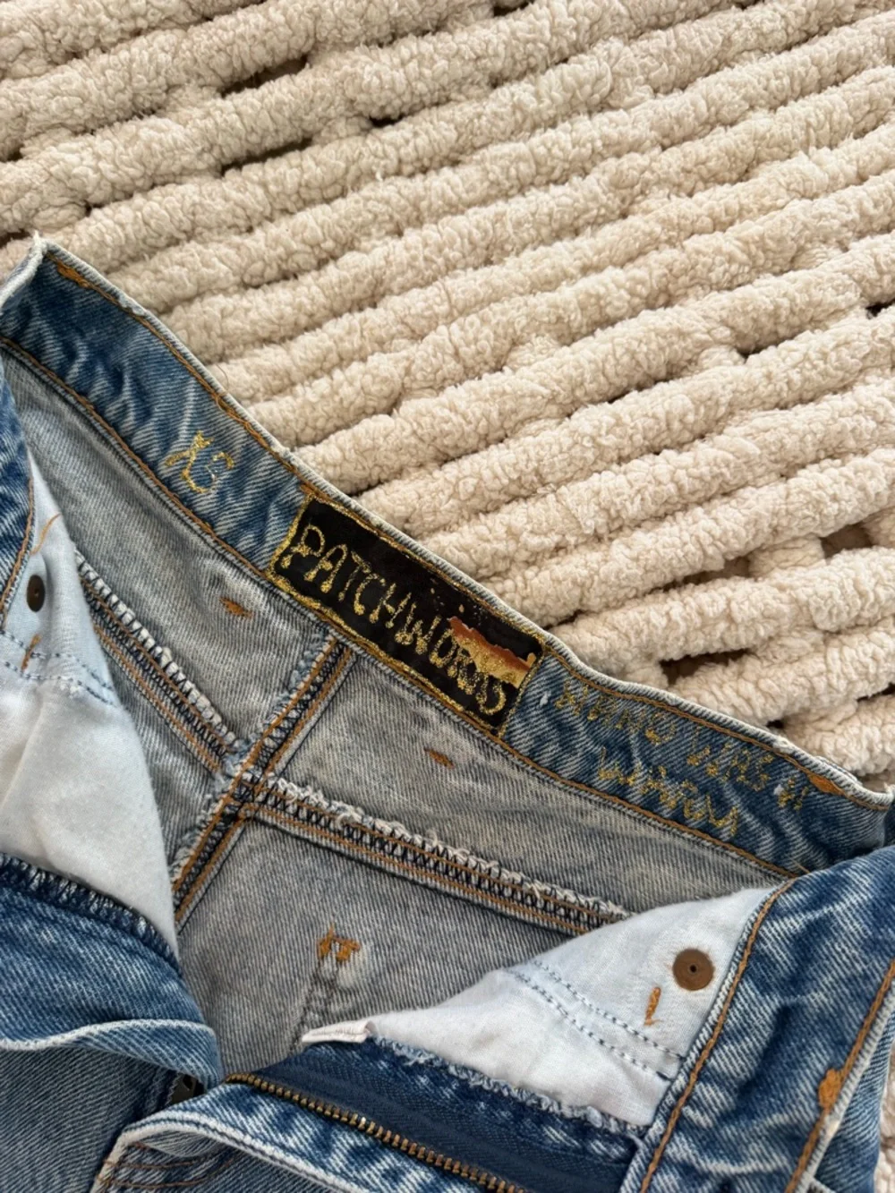 Patchworks Custom Western Denim Shorts - Picture 3 of 3